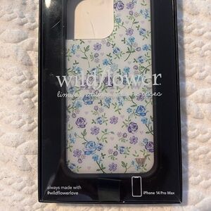 Wildflowers iPhone 14 Pro Max Case - Blue and Purple Floral